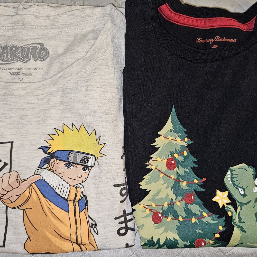 Naruto and Tommy Bahama Graphic T-Shirts
